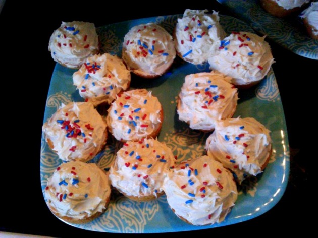 13 - 1 (2) sprinkled cupcakes