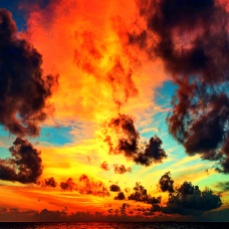 Sunset Maldives.